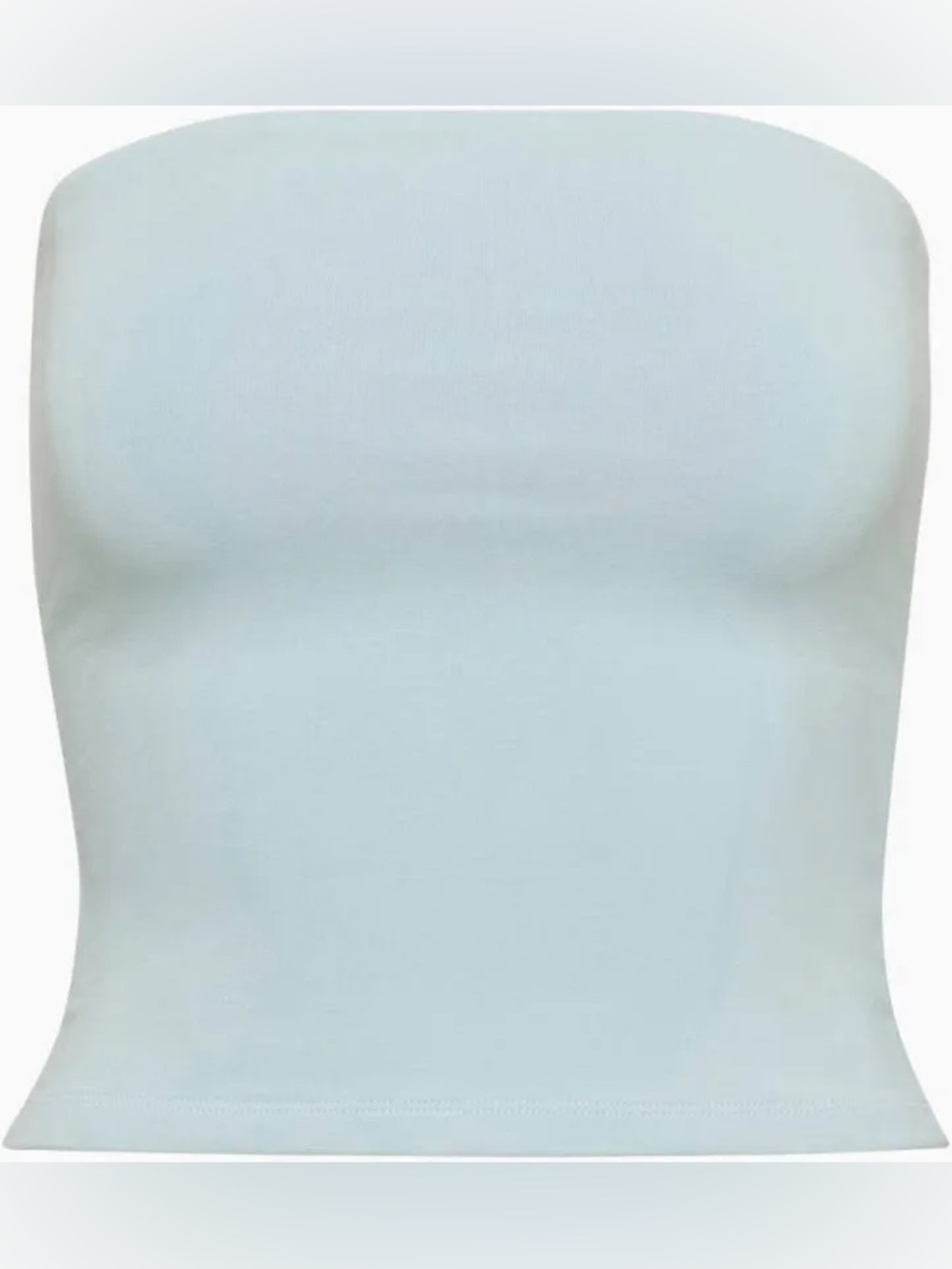 Aritzia TNA Chill Light Blue Strapless Tube Top